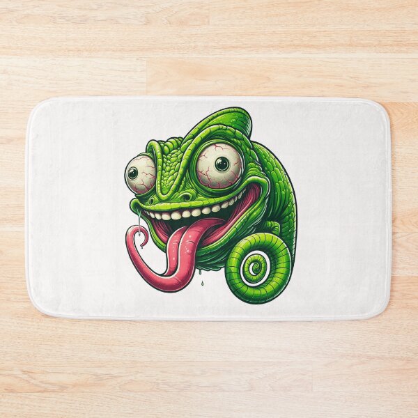 Item preview, Funny Chameleon with Exaggerated Features designed and sold by latelierdechris.