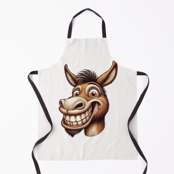 Item preview, Funny Donkey with Exaggerated Features and Playful Expression designed and sold by latelierdechris.