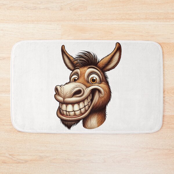 Item preview, Funny Donkey with Exaggerated Features and Playful Expression designed and sold by latelierdechris.
