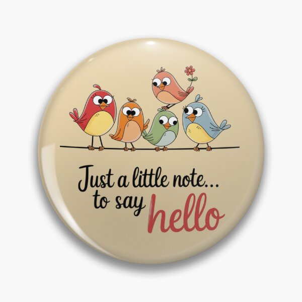 Item preview, birds - just a little note to say hello designed and sold by 123ks.