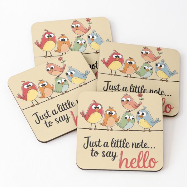 Item preview, birds - just a little note to say hello designed and sold by 123ks.