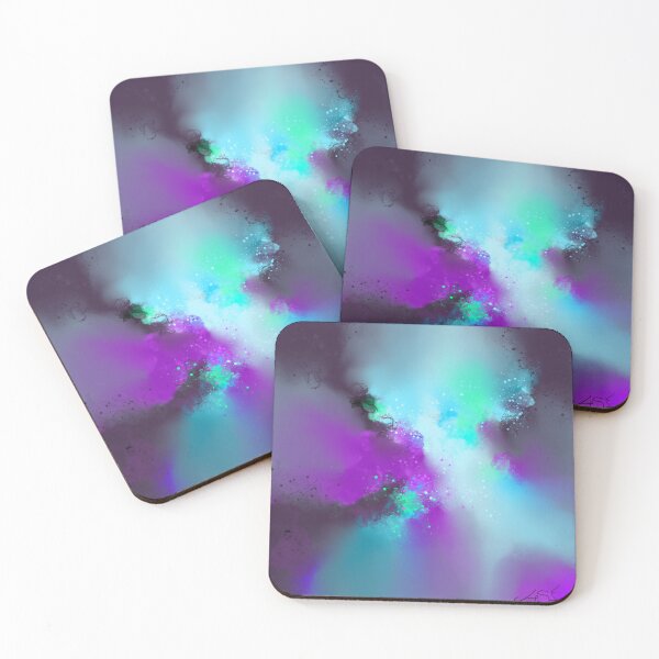 Item preview, Cosmic Appeal - Purple Teal Abstract designed and sold by Joey Santiago.