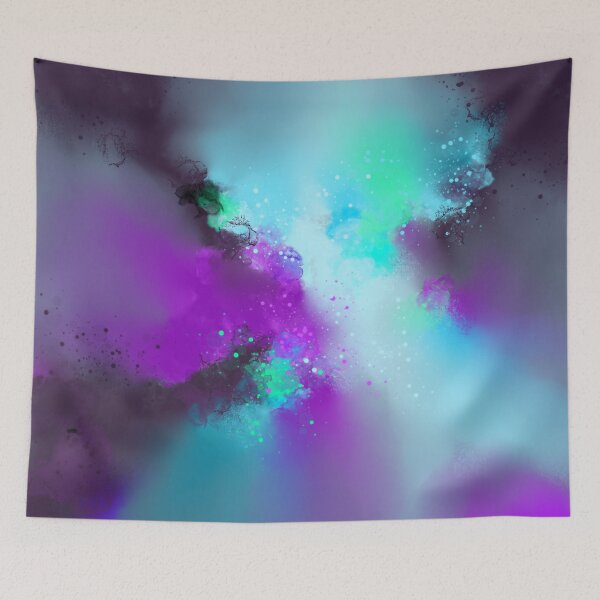 Item preview, Cosmic Appeal - Purple Teal Abstract designed and sold by Joey Santiago.