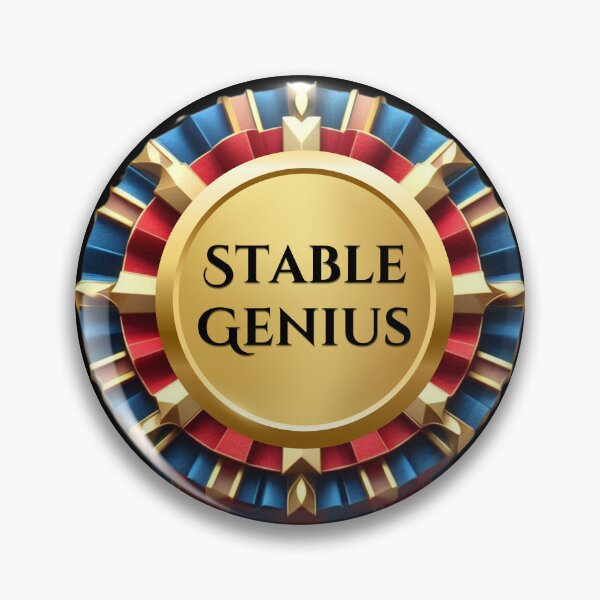 Item preview, RIBBON:  Stable Genius - funny awards achievements designed and sold by DesignsFromTW-S.