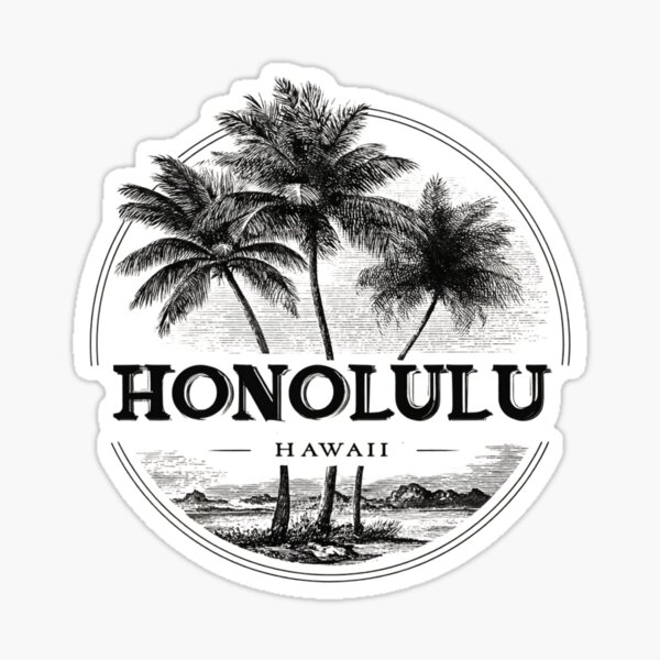Aperçu de l'œuvre Honolulu - Hawaï créée et vendue par GoodOldVintage.