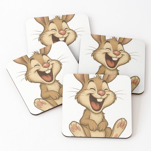 Item preview, Adorable Laughing Bunny Character Illustration With Expressive Features designed and sold by Por_photos.