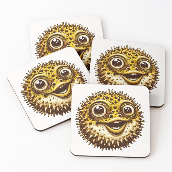 Item preview, Funny Pufferfish with Expressive Features designed and sold by latelierdechris.