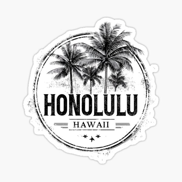 Aperçu de l'œuvre Honolulu - Hawaï créée et vendue par GoodOldVintage.