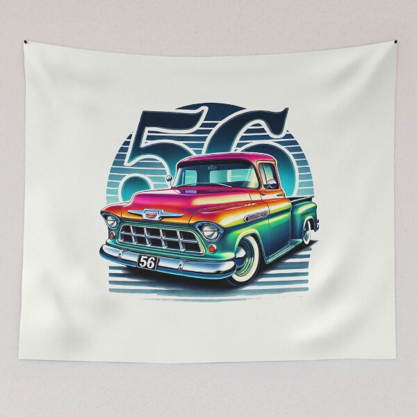 Item preview, Antique Chevy 3100 1956  designed and sold by TheArtOfCar.