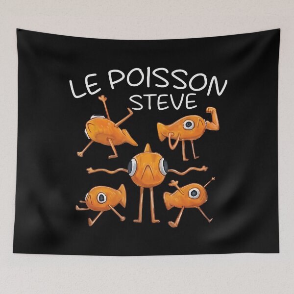 Item preview, Funny Fish Le Poisson Steve Cartoon Meme designed and sold by Shaun-Arts.