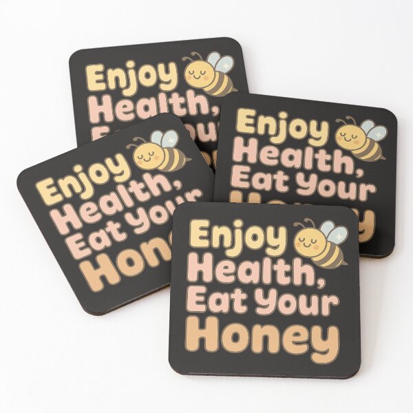 Item preview, Enjoy Health Eat Your Honey – Cute Pastel Bubble Bee Design designed and sold by ALITOPRINCE.