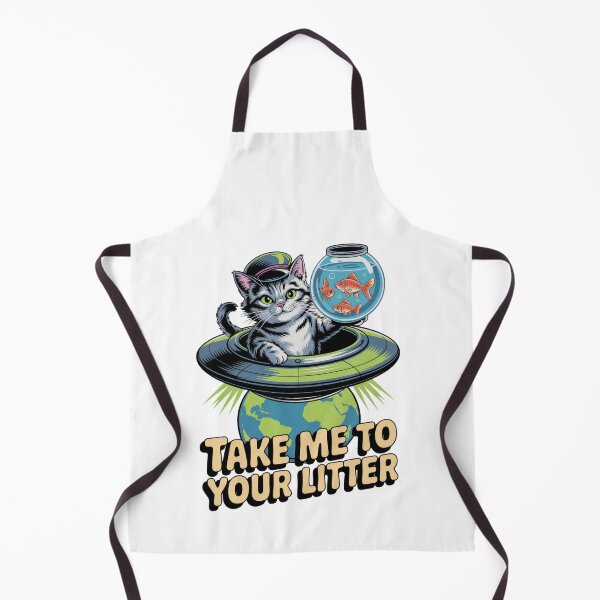 Item preview, Take Me to Your Litter – Funny Alien Cat Sci-Fi Design designed and sold by EpicMediaShop.