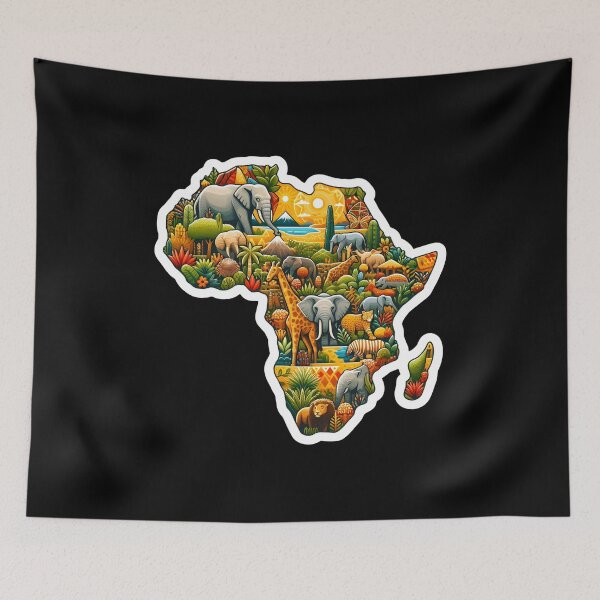 Item preview, AFRICAN MAP designed and sold by FOBISPLACE.