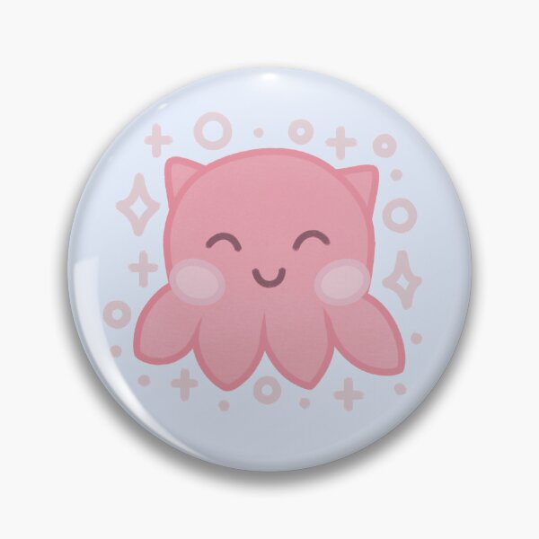Item preview, tiny cute pink umbrella octopus with sparkles designed and sold by winterpumpkin.