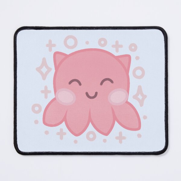 Item preview, tiny cute pink umbrella octopus with sparkles designed and sold by winterpumpkin.