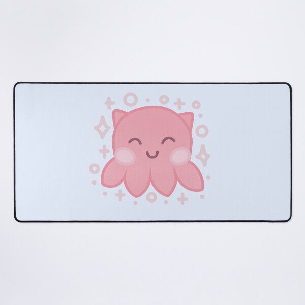Item preview, tiny cute pink umbrella octopus with sparkles designed and sold by winterpumpkin.