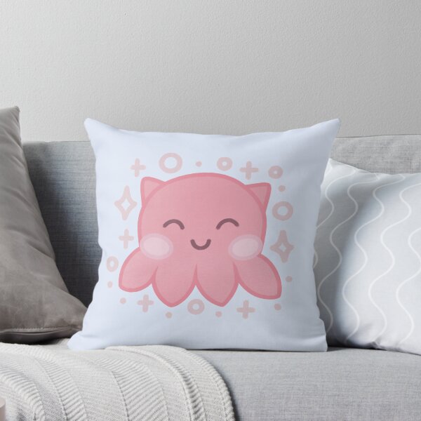 Item preview, tiny cute pink umbrella octopus with sparkles designed and sold by winterpumpkin.