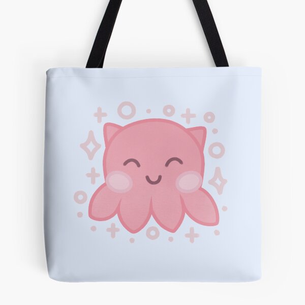 Item preview, tiny cute pink umbrella octopus with sparkles designed and sold by winterpumpkin.