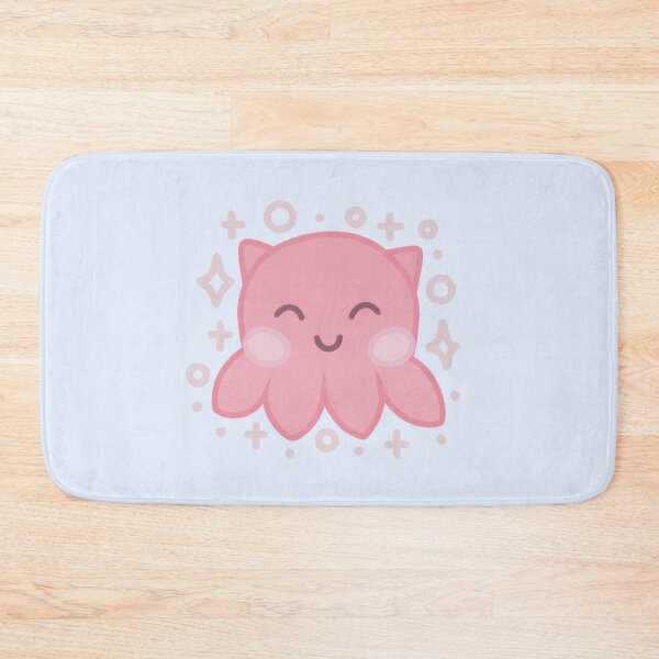 Item preview, tiny cute pink umbrella octopus with sparkles designed and sold by winterpumpkin.
