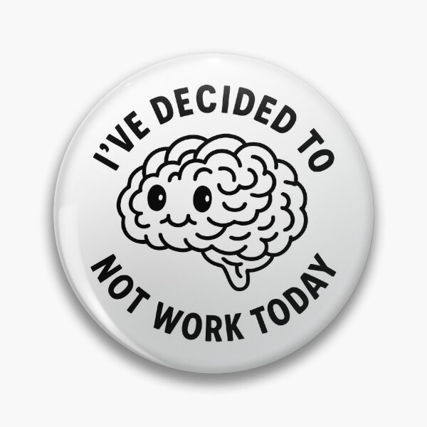 Item preview, Vintage Funny Cute Lazy Cartoon Brain Humor Art designed and sold by LuveeTuffCo.