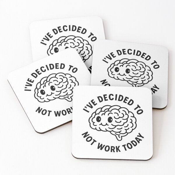 Item preview, Vintage Funny Cute Lazy Cartoon Brain Humor Art designed and sold by LuveeTuffCo.