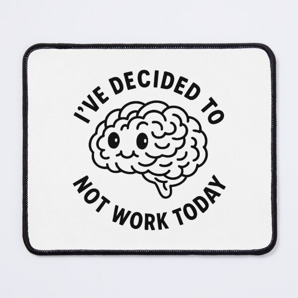 Item preview, Vintage Funny Cute Lazy Cartoon Brain Humor Art designed and sold by LuveeTuffCo.