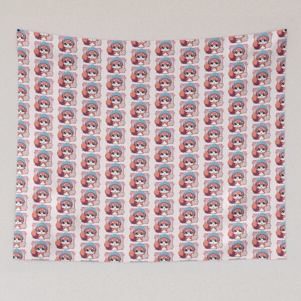 Item preview, Cute Squirrel wearing a blue beanie! designed and sold by sks-ai-artist.