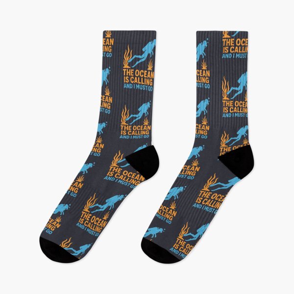 Item preview, Scuba Diving The Ocean Is Calling And I Must Go  designed and sold by CreepyCornerArt.
