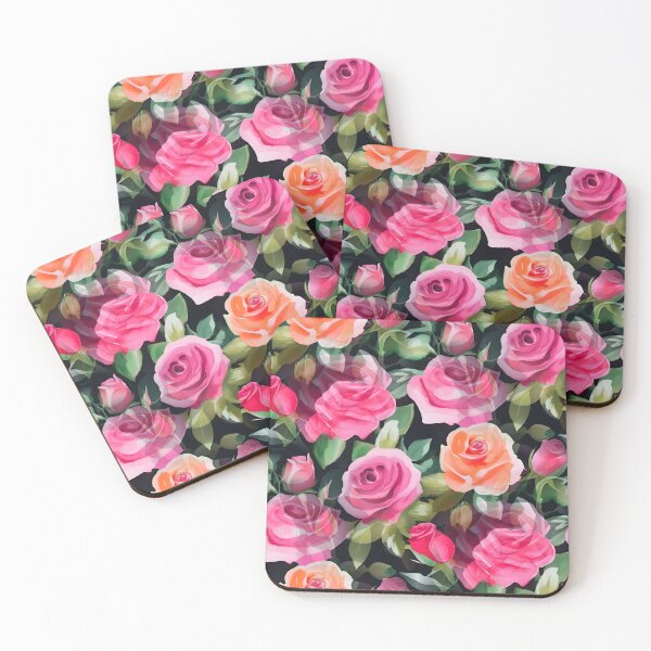 Item preview, Blooming Roses Pink and Orange designed and sold by SilverPegasus.