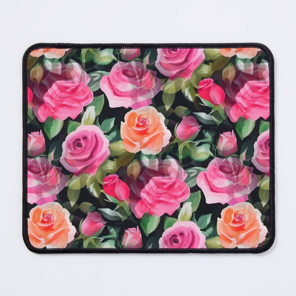 Item preview, Blooming Roses Pink and Orange designed and sold by SilverPegasus.