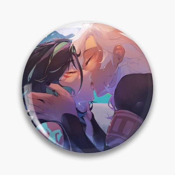 Item preview, Kiss at the pond (Cyno x Xiao) designed and sold by Veytrix-Shop.