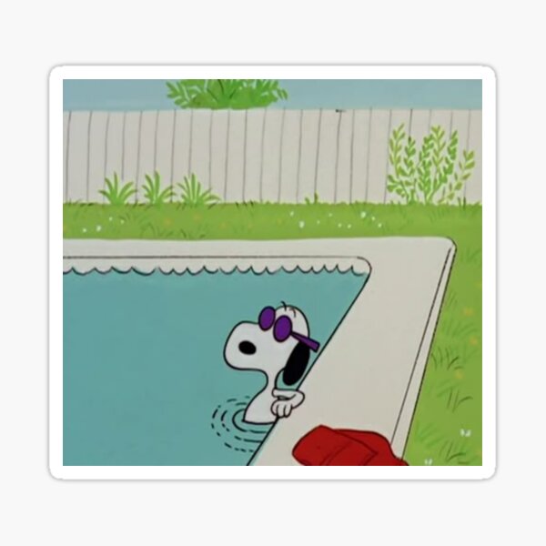 Artikel-Vorschau von Snoopy chillt am Pool, designt und verkauft von marsuncharted.