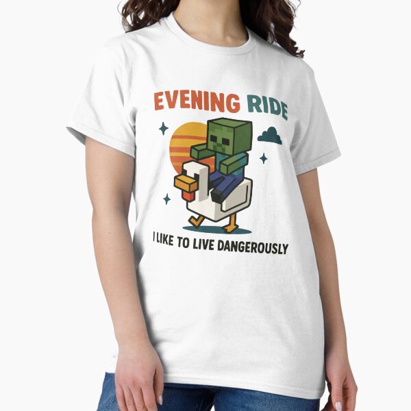 Item preview, Evening Ride - Dangerous Minecraft Chicken designed and sold by zzz888.
