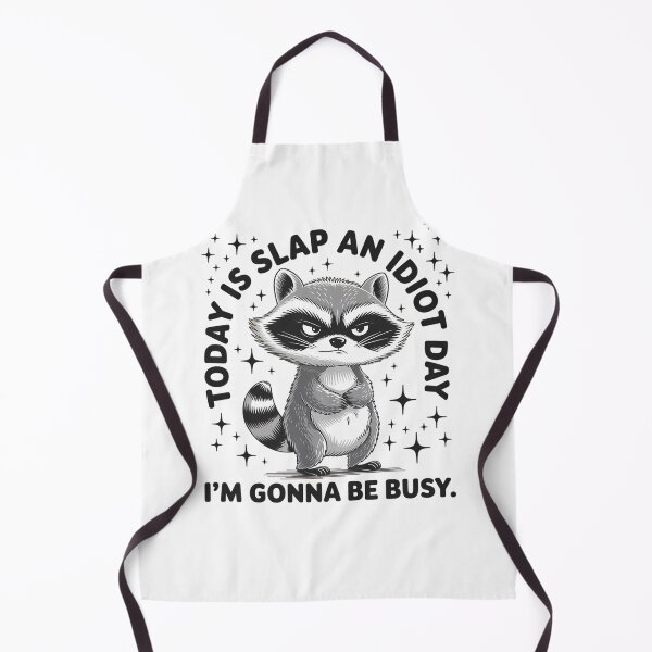 Item preview, Funny Raccoon Today Is Slap An Idiot Day, Adult Humor, ABA Therapist, Speech Therapy, BCBA, Mental Health, RBT, AAC designed and sold by behindthefacts.