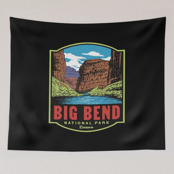 Item preview, Big Bend National Park Texas Retro designed and sold by HalpinDesign.