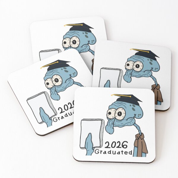 Item preview, 2026 graduated, squid holding homework designed and sold by Artistkhg.