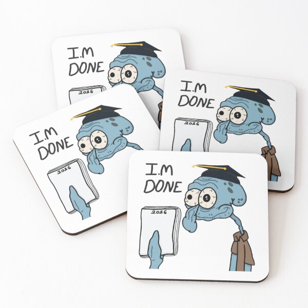 Item preview, 2026 graduated, squid holding homework designed and sold by Artistkhg.
