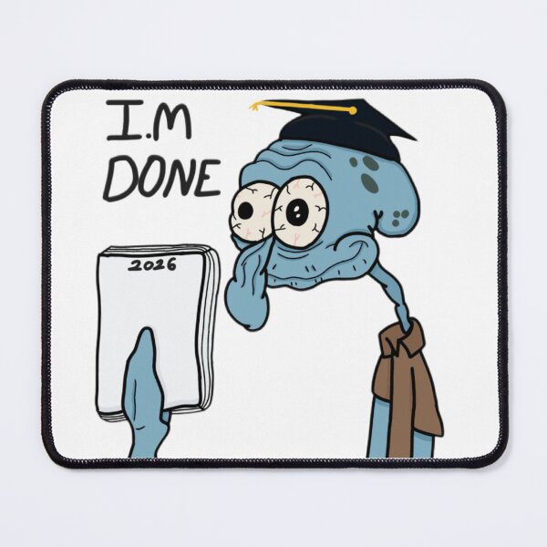 Item preview, 2026 graduated, squid holding homework designed and sold by Artistkhg.