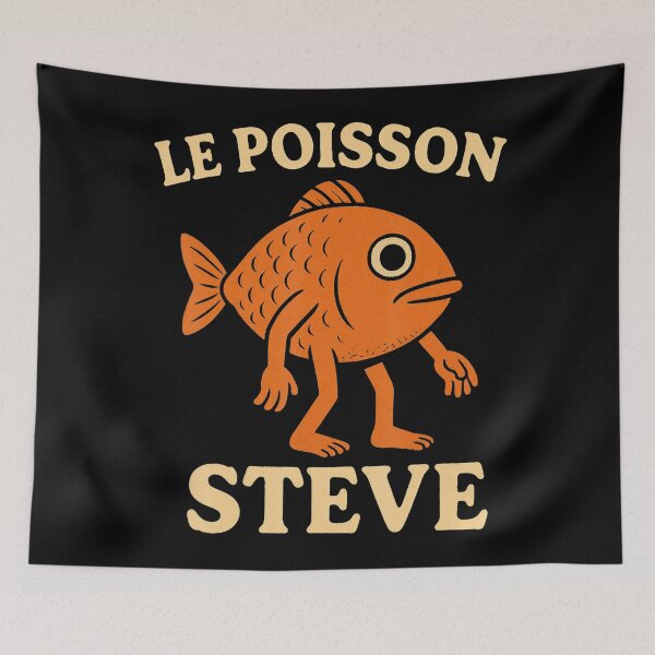 Item preview, Funny Fish Le Poisson Steve Meme designed and sold by Shaun-Arts.