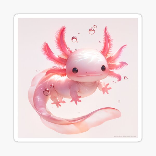 Vista previa del artículo con la obra «Lindo axolotl feliz», diseñado y vendido por SMARTKIT  DESIGNAGENCY.