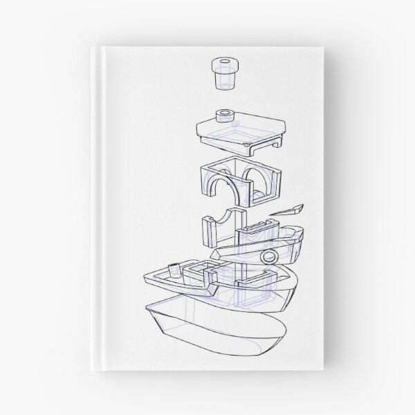 Item preview, Exploded Benchy Diagram designed and sold by hungryjoewarren.