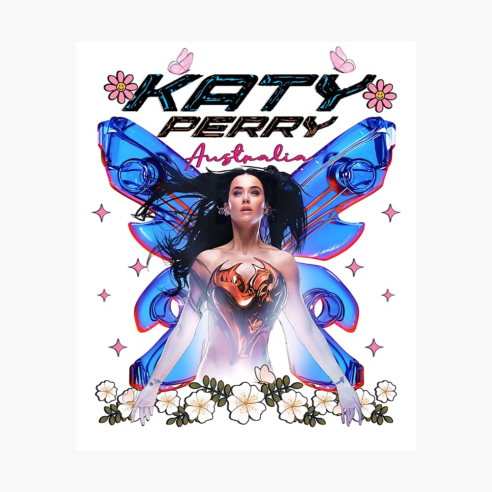 Perry Tour 2025 | Katy Australia Print Tee | Butterfly Inspiration | Lifetimes Concert Tour Gift Men Woman Kids  Classic T-Shirt