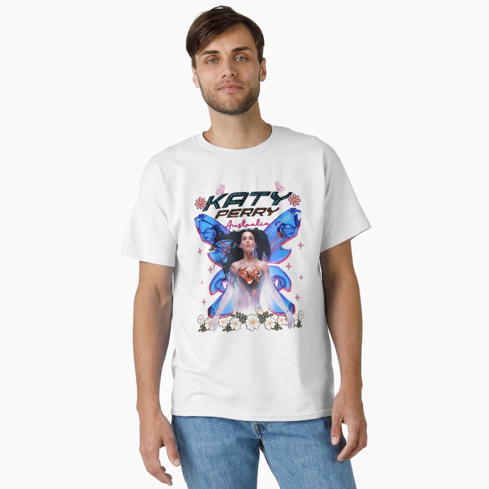 Perry Tour 2025 | Katy Australia Print Tee | Butterfly Inspiration | Lifetimes Concert Tour Gift Men Woman Kids  Classic T-Shirt