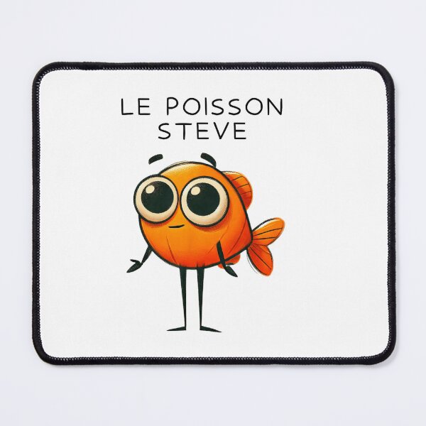 Item preview, Le Poisson Steve Cute Fish Meme designed and sold by Shaun-Arts.