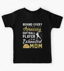 behind every amazing softball Kids Tee