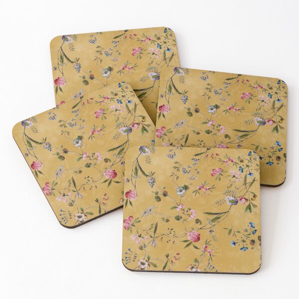 Item preview, William Kilburn - Grandmillennial Wildflower And Roses Garden  - Gold  designed and sold by UtArt.