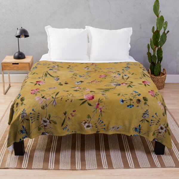 Item preview, William Kilburn - Grandmillennial Wildflower And Roses Garden  - Gold  designed and sold by UtArt.