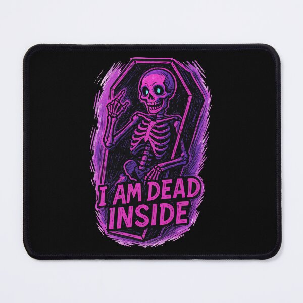 Item preview, I Am Dead Inside Neon Skeleton designed and sold by TomFrontierArt.