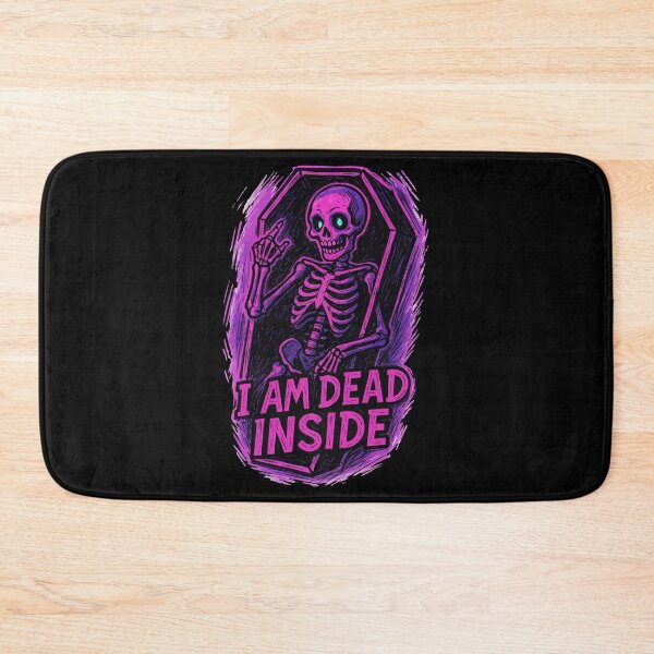 Item preview, I Am Dead Inside Neon Skeleton designed and sold by TomFrontierArt.