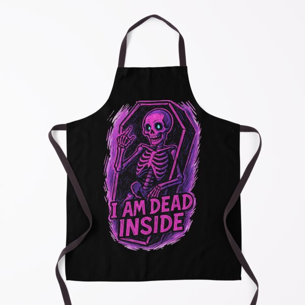 Item preview, I Am Dead Inside Neon Skeleton designed and sold by TomFrontierArt.